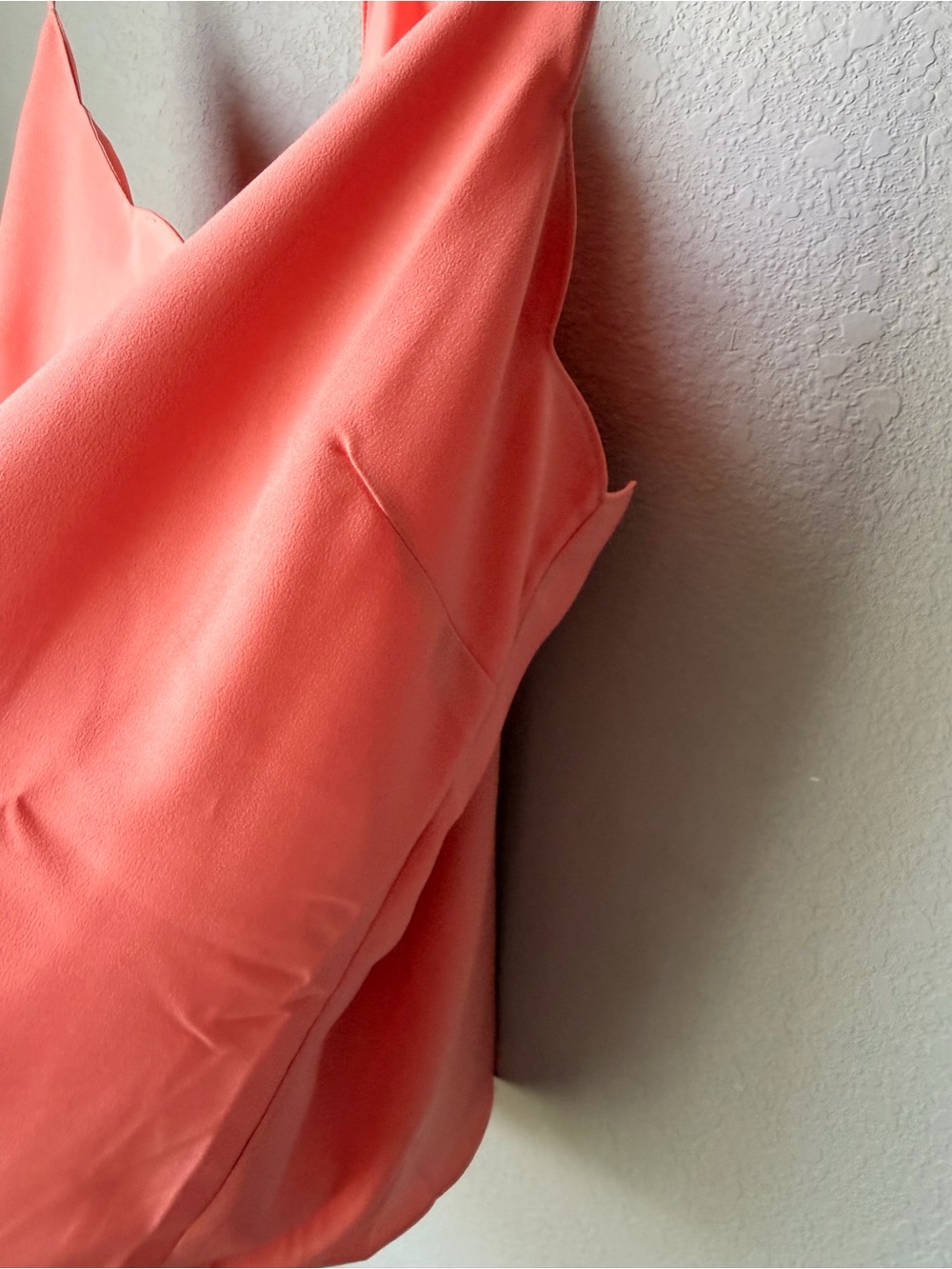 J. Crew Coral Pink Scallop-Edge Spaghetti Strap Camisole - Picture 3 of 8